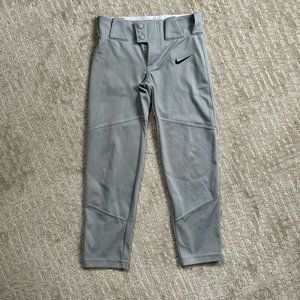 Youth Grey Nike Baseball Pants Sz XS